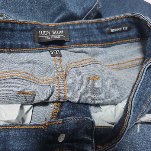 Jeans Judy blu skinny fit donna taglia 5/27 stile elasticizzato #JB82113DK effetto invecchiato - Foto 12 di 17