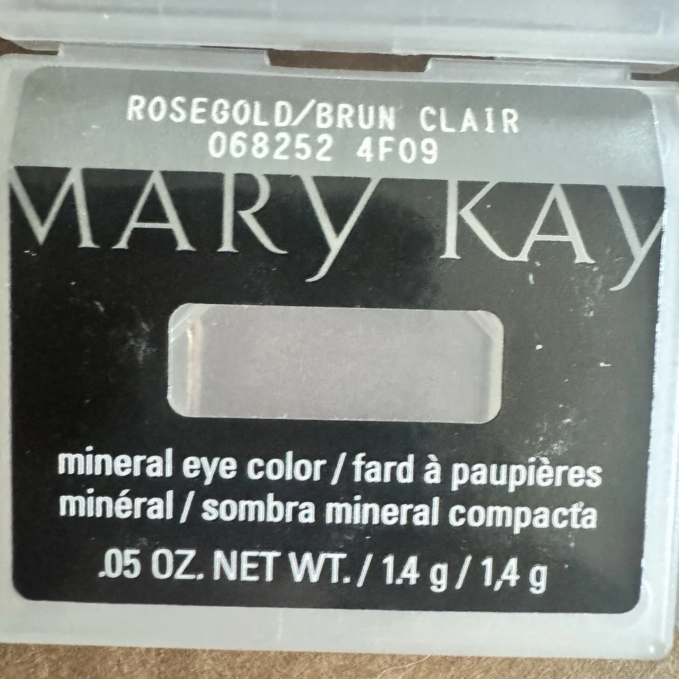LOTE DE 4 piedras pulidas oro rosa satinadas Mary Kay color ojos mineral 0,05 OZ Foto 4 de 4
