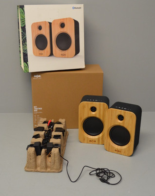House of Marley-Get Together Duo Bluetooth  Bücherregal Lautsprecher-EM-JA019-SB