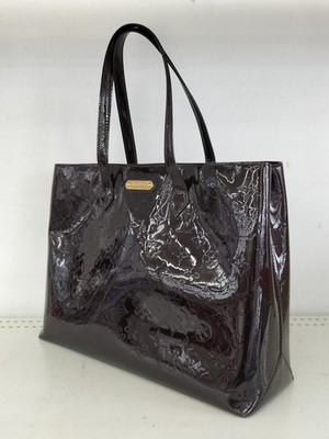 Echte Louis Vuitton Monogramm Vernis Wilshire MM Amarante Beuteltasche Tasche...