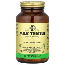 2 X Solgar, Milk Thistle, 100 Vegetable Capsu...