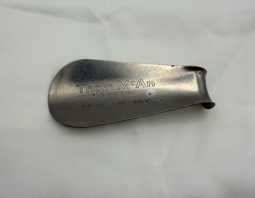 Thom McAn Metal Shoe Horn Advertising Promo Men’s/Boys & Women’s/Girls
