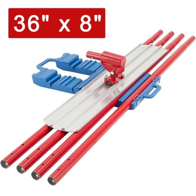36'' x 8'' Bull Float Magnesium Concrete Float Round End Concrete Finishing Tools