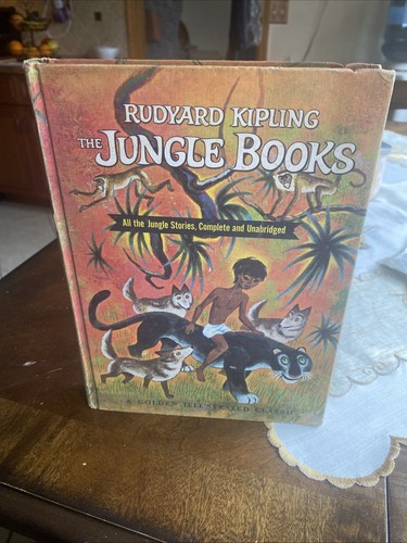 Rudyard Kipling The Jungle Books 1963 Vintage Golden Press Illustrated Classic - Picture 14 of 14