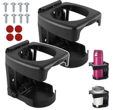 2x Universal Adjustable Car Truck Folding Cup Holder Drink Bracket Camper Boat