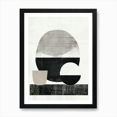 Siem Reap Stone Park Bauhaus Minima gerahmtes Wandbild Poster Leinwanddruck Bild