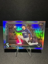 2025 Topps Baseball Rainbow Foil #73 Luis Castillo, Seattle Mariners