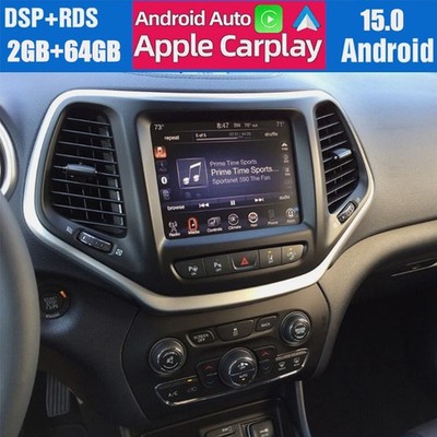 For Jeep Cherokee 2016-2020 2021 Android 15 Apple Carplay Car Stereo Radio GPS
