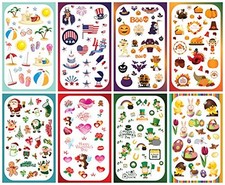 Year-Round Holiday Stickers Variety Pack: Fun Assortment of Designs for a Who...