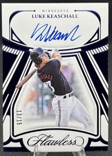 Luke Keaschall 2025 Panini Flawless Draft Signatures Sapphire Auto /15 Twins