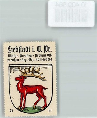 10409564-Liebstadt vignette coat of arms Coffee Hag approx. 1920-1940 Ostrow/Ostrowo