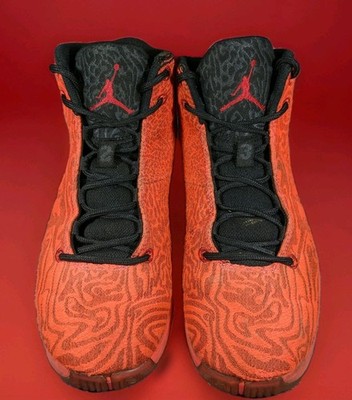 NIKE AIR JORDAN Basketball Shoes Jacquard JCRD Print Super Fly Mens 8 812870 Red