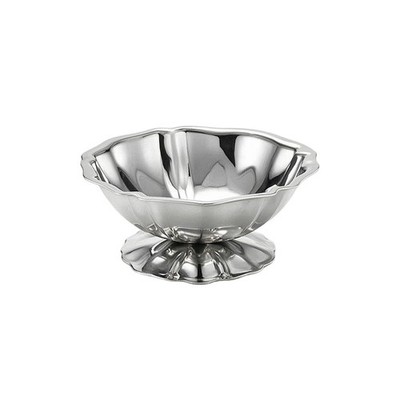 Lotus Dessert Cup Polished Pedestal Dessert Cup Silver for Dinner Parties, Hosts