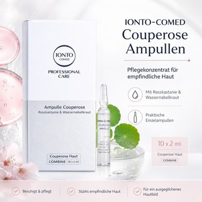 IONTO-COMED Couperose Ampullen 10x2 ml= 20 ml Pflegekonzentrat empfindliche Haut