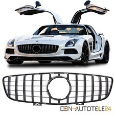 K&Uuml;HLERGRILL PANAMERICANA PASSEND F&Uuml;R MERCEDES SLS AMG C197 R197 GL&Auml;ZEND SCHWARZ