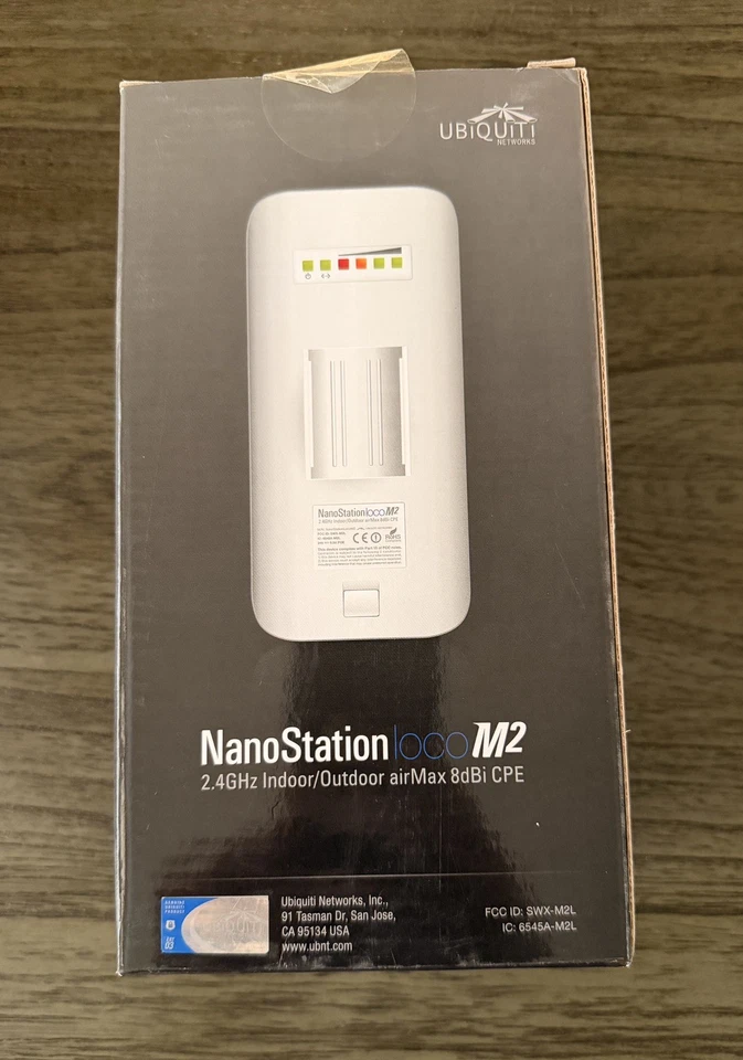 Ubiquiti NanoStation Loco M2 (LocoM2) AirMax 2.4GHz Indoor/Outdoor CPE Wireless - Image 3 of 3