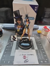 DC Direct Zatanna by J. Scott Campbell Signed W COA  McFarlane Comic Statue
