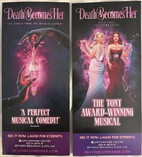 DEATH BECOMES HER BROADWAY THEATRE FLYERS X2-MEGAN HILTYJENNIFER SIMARD