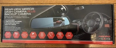 Nitro 4x4 Rear View Mirror Dash Camera PLUS Backup Camera 4.5'' LCD Screen 1080HD