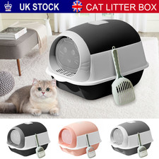 XLarge Hooded Cat Litter Box Cat Pan Drawer Self Cleaning Cat Potty Tray UK