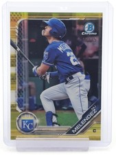 MJ MELENDEZ 2019 BOWMAN CHROME PROSPECT YELLOW REFRACTOR ROYALS /75 Q2045