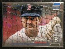 2022 Stadium Club Chrome Update Carl Yastrzemski #304 Blue Refractor /199