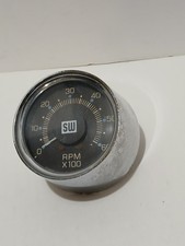 Stewart Warner 6k Tachometer 826527 3 12 Face Untested Stewart Warner 6k Tachometer 826527 3 12 Face Untested