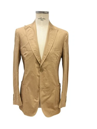 G. Inglese Jacket For Man Beige Pure Cotton Single Breasted With 2 buttons  - product listing photo