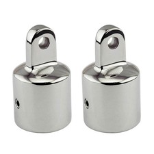 2-Pack 316 Stainless Steel 1" Bimini Top Eye End Caps   Marine-Grade Exter