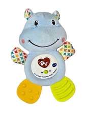 Vtech Baby LiL Critters Hippo Teether Plays Music crinkles squicky Plush Toy