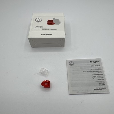 Audio-Technica ATN91R Replacement Stylus AT91R Conical Needle Red