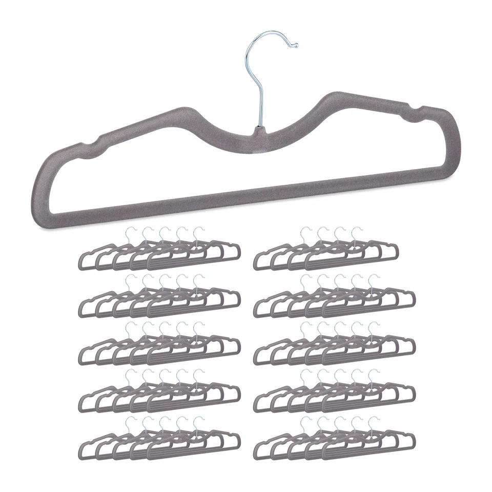 Kleiderbügel Bügel Samtkleiderbügel Samtbügel Hemdbügel Shirtbügel Samt 50 Stück