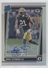 2021 Panini Donruss Optic Rated Rookie Holo Prizm 29/50 Eric Stokes Auto 1x9