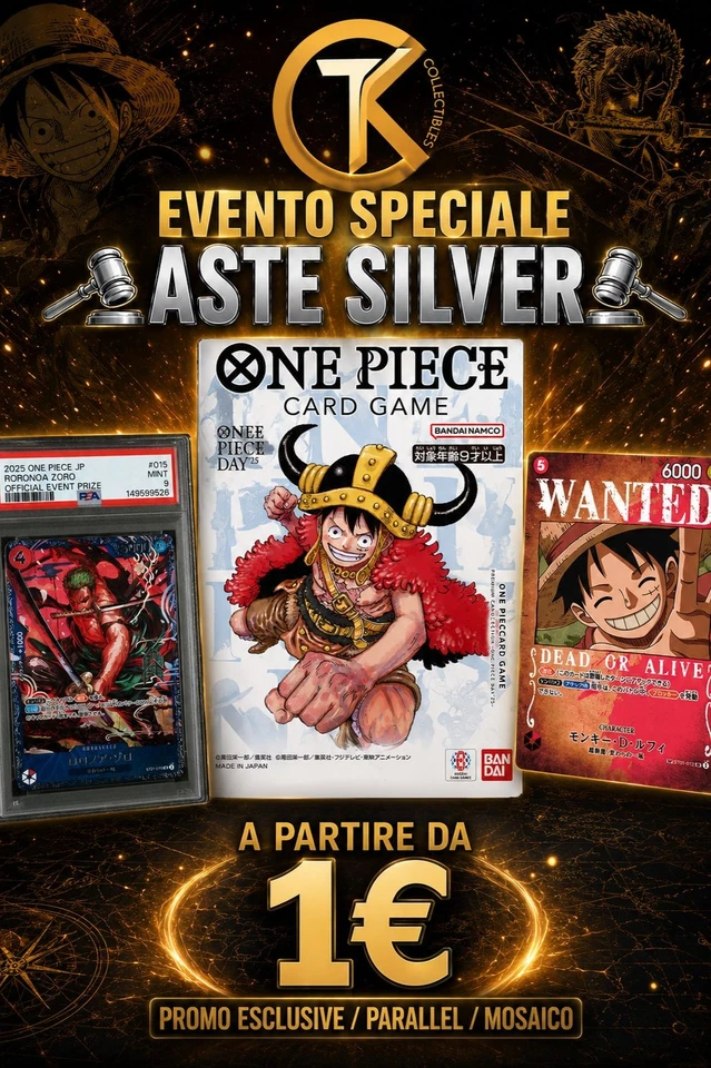 🔥[EVENTO SPECIALE] 🔥ASTE SILVER - ONE PIECE PROMO, MOSAICO,  PARALLEL