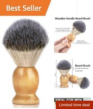 Artisan Wooden Shaving Brush for Gentlemen - Lightweight and Perfectly Designed