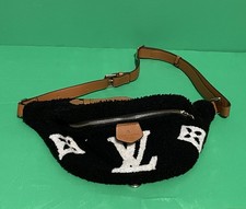 Louis Vuitton Black Shearling Monogram Teddy Bumbag Fanny Pack