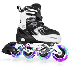 Nattork Adjustable Inline Skates for Kids,Boys Girls Roller Skates with Light...