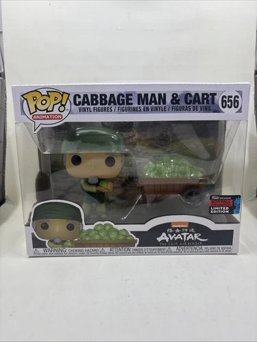 Funko Pop! Animation: Cabbage Man Cart Avatar: The Last Airbender 2019 NYCC #656