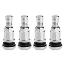 4pcs Stainless Steel Metal Valves Stems Ensure Safety & Security Valves for Car