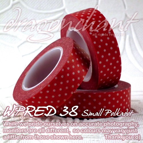 Paper Washi Masking Tape Adhesive Roll Decorative Card Craft Trim RED Collection - Picture 44 of 47