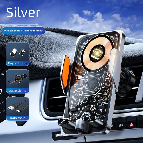 15W Wireless Fast Charging Car Charger Air Vent Phone Holder for iPhone Samsung - Picture 16 of 16