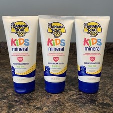 3 Banana Boat Kids Mineral Sunscreen Lotion Spectrum SPF 50 , 6 oz-Exp. 7/2025