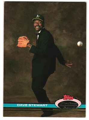 Dave Steward 1991 Topps ML Baseball Stadium Club Card # 1 A