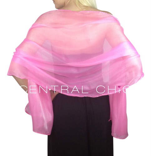 Central Chic Iridescent Wedding Pashmina Wrap Shawl Wedding Brides Bridesmaids - Picture 95 of 106