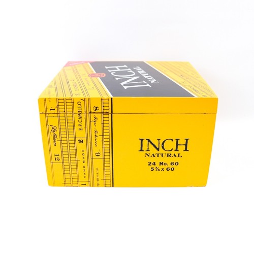Inch Natural No. 60 Empty Wood Cigar Box 7" x 6.75" x 4.25" - Picture 6 of 12