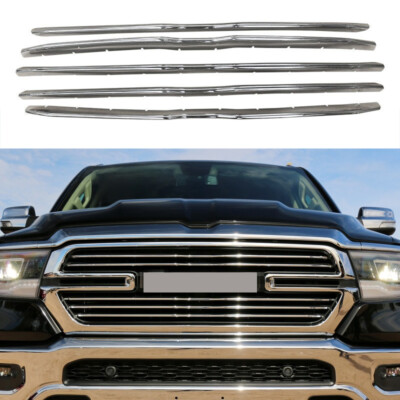 Fits 2019-2023 Dodge Ram 1500 Grille Cover Snap On Grill Overlay Trim Chrome