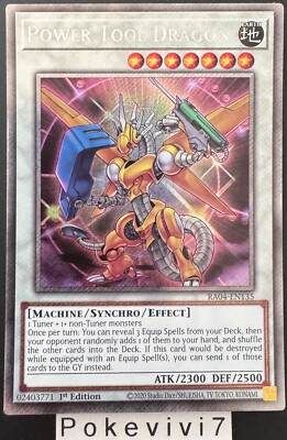 Yu-Gi-Oh! Karte POWER TOOL DRAGON RA04-EN135 PSR NEU