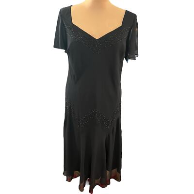 S.L. Fashions Woman Vintage SZ 14W Beaded Fairy Goth Whimsigoth Evening  Dress | eBay