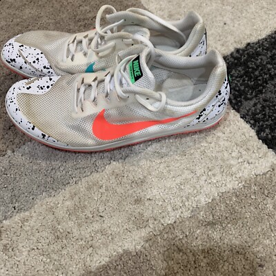 Nike Zoom Rival D 10 Men s Size 9.5 Track Spike  White Flash Crimson  907566-100