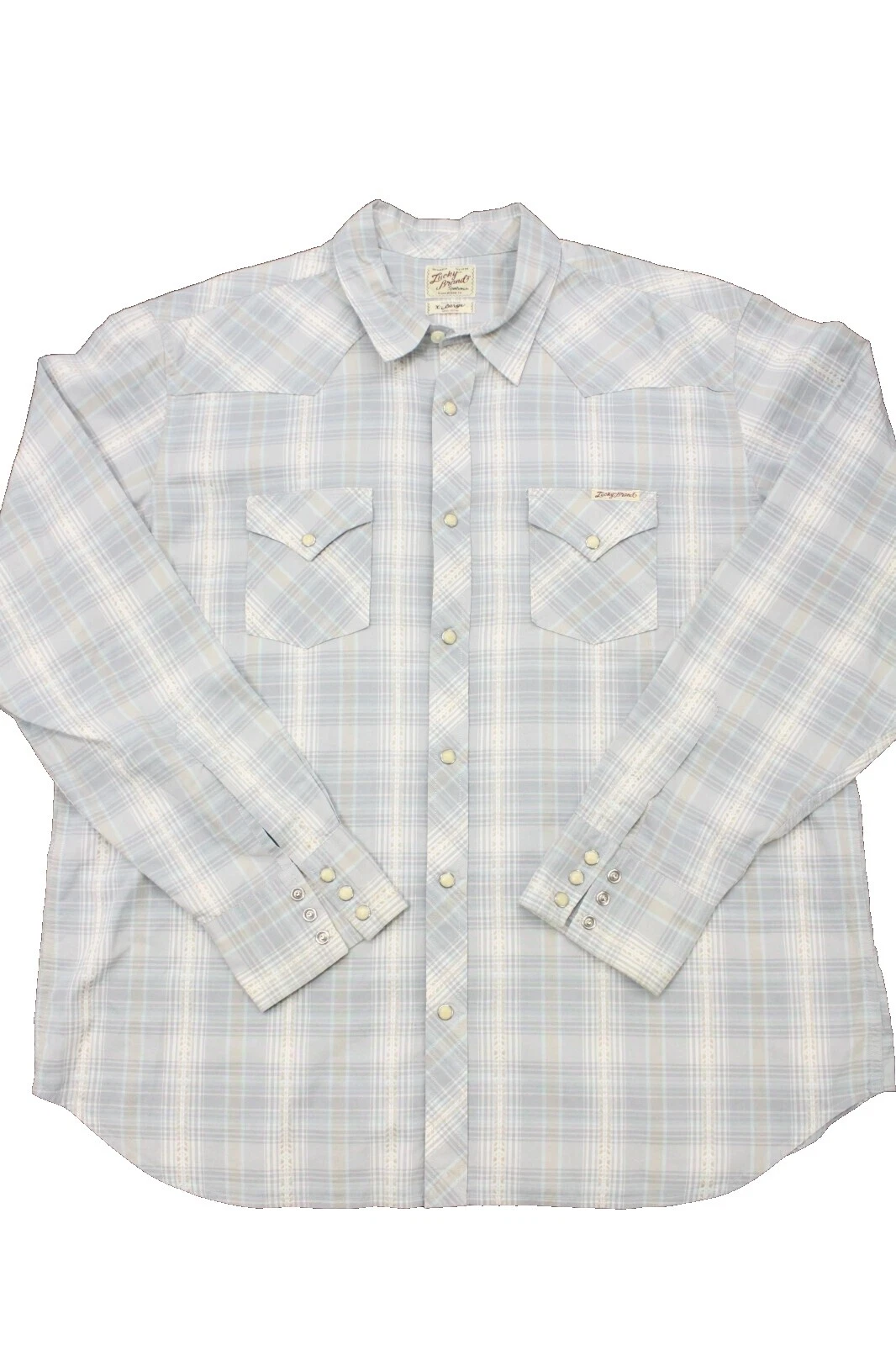 Lucky Brand cuadros 100% Algodón Camisas de vestir para hombres